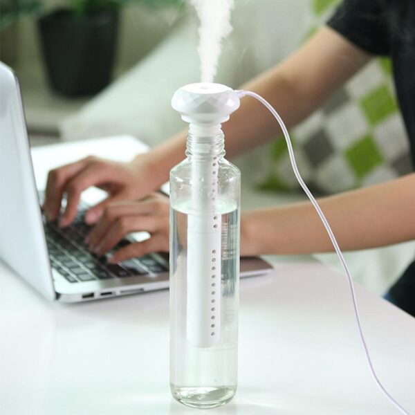 Atomizer Humidifier 1 Pc Mini Portable Air Mini USB Powered Humidifier 35ml/h Home, Office Room and Car Bottle Humidifier - Image 2