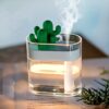Clear Air Humidifier Portable Ultrasonic Silent LED Cactus USB Essential Oil Diffuser Aroma Home Car and Office Air Purifier 160ML - Image 2