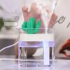 Clear Air Humidifier Portable Ultrasonic Silent LED Cactus USB Essential Oil Diffuser Aroma Home Car and Office Air Purifier 160ML - Image 3