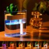 Clear Air Humidifier Portable Ultrasonic Silent LED Cactus USB Essential Oil Diffuser Aroma Home Car and Office Air Purifier 160ML - Image 6
