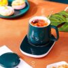 ZAOXI 220V Coffee Mug Cup Coaster Warmer Pad Constant Temperature Heating Electric Mug Mat for Milk Tea Water Gift - Image 2