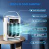 Portable Air Conditioner Mini Air Cooler USB 3 Gear Speed Air Cooling Fan Humidifier for Home Office - Image 2